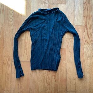 Topshop Top In Dark Green